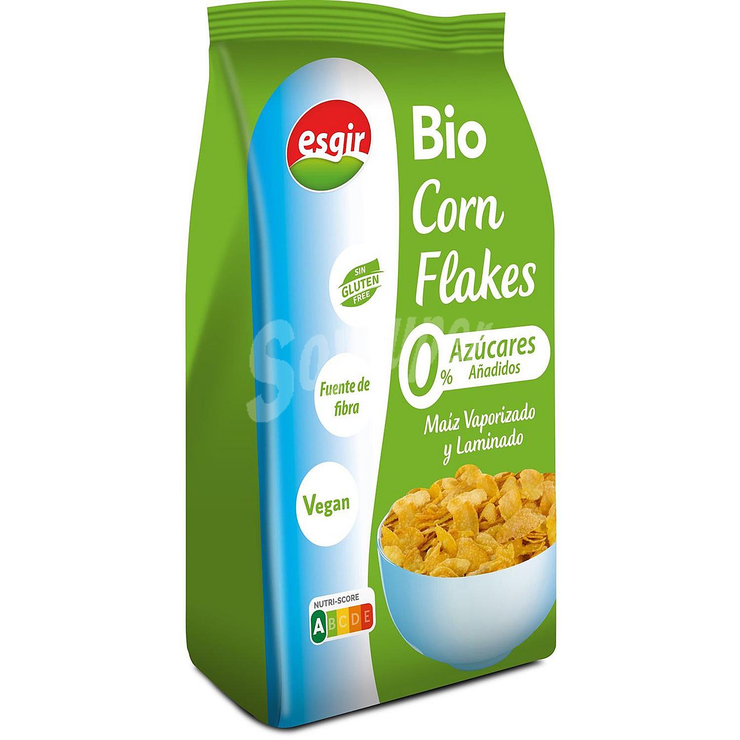 Bio Corn Flakes cereales de desayuno sin gluten y sin azúcares añadidos