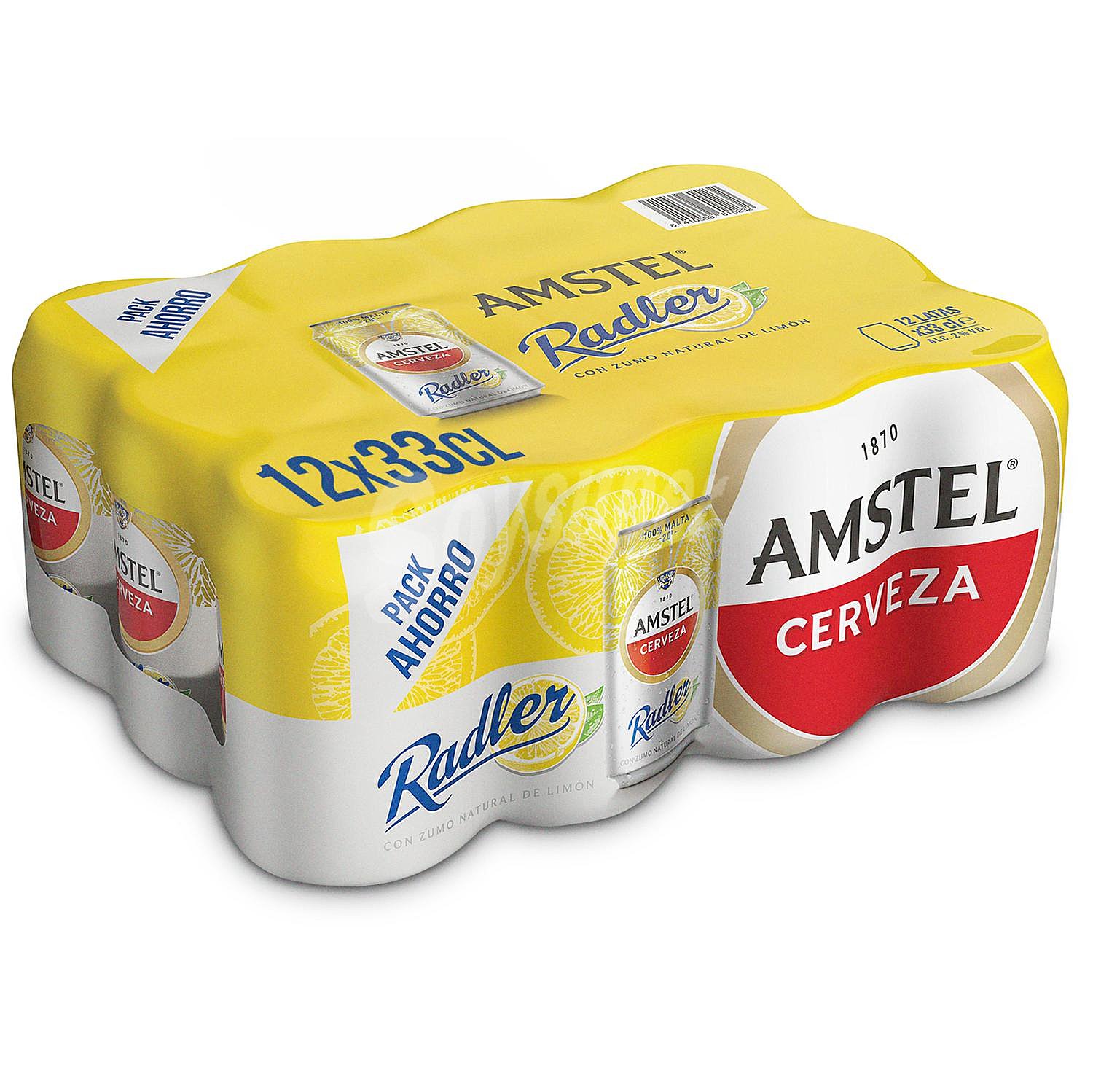 Cerveza Amstel Radler con limón