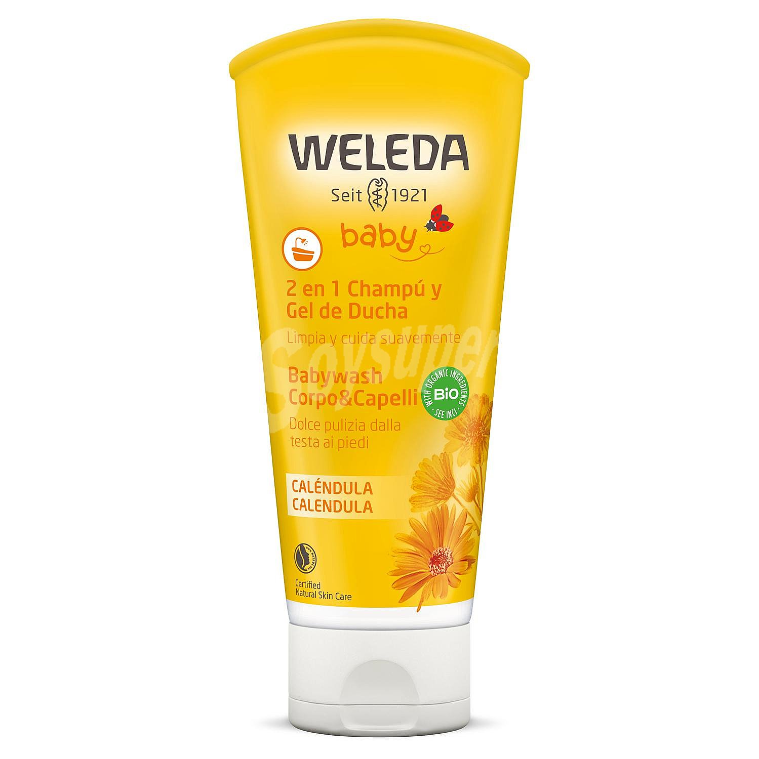 Champú y gel de caléndula ecológico Weleda