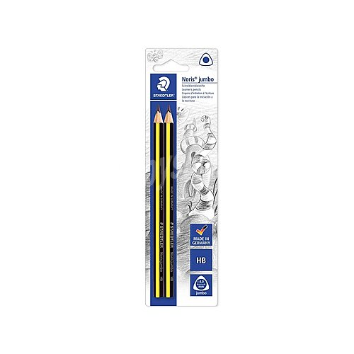 Ápices de grafito, con cuerpo triangular extra-ancho y dureza HB staedtler Noris club jumbo