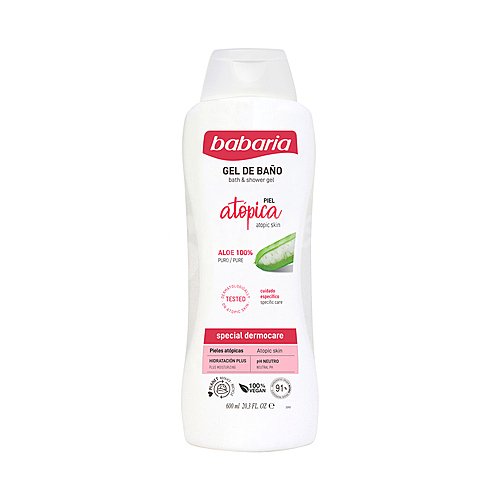 Babaria Gel de baño o ducha con aloe vera 100% puro, para pieles atópicas babaria Special dermocare