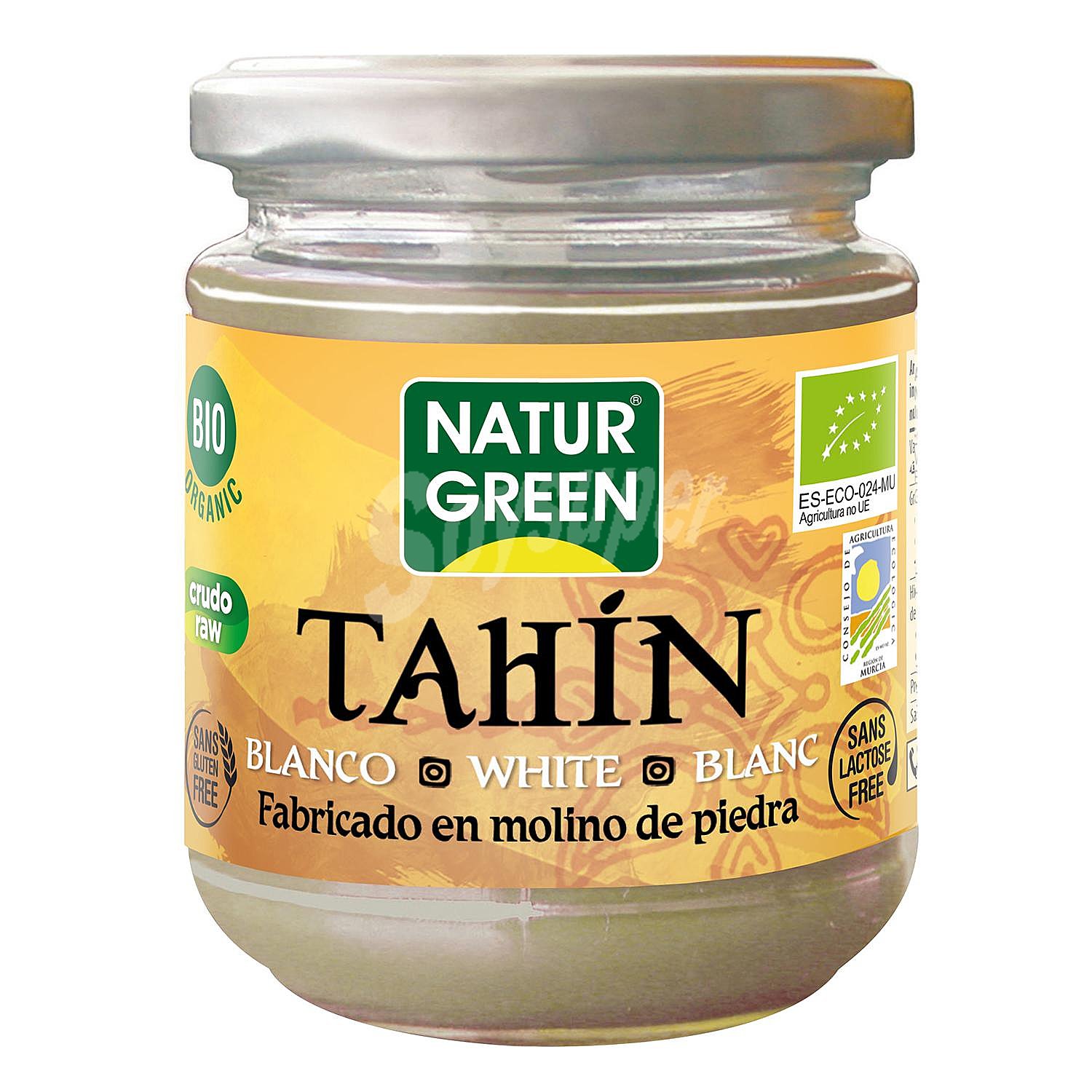 Crema de tahini tostado integral, ecológico y sin gluten