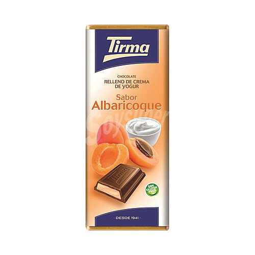 Tirma Chocolate relleno crema yogur albaricoque tirma