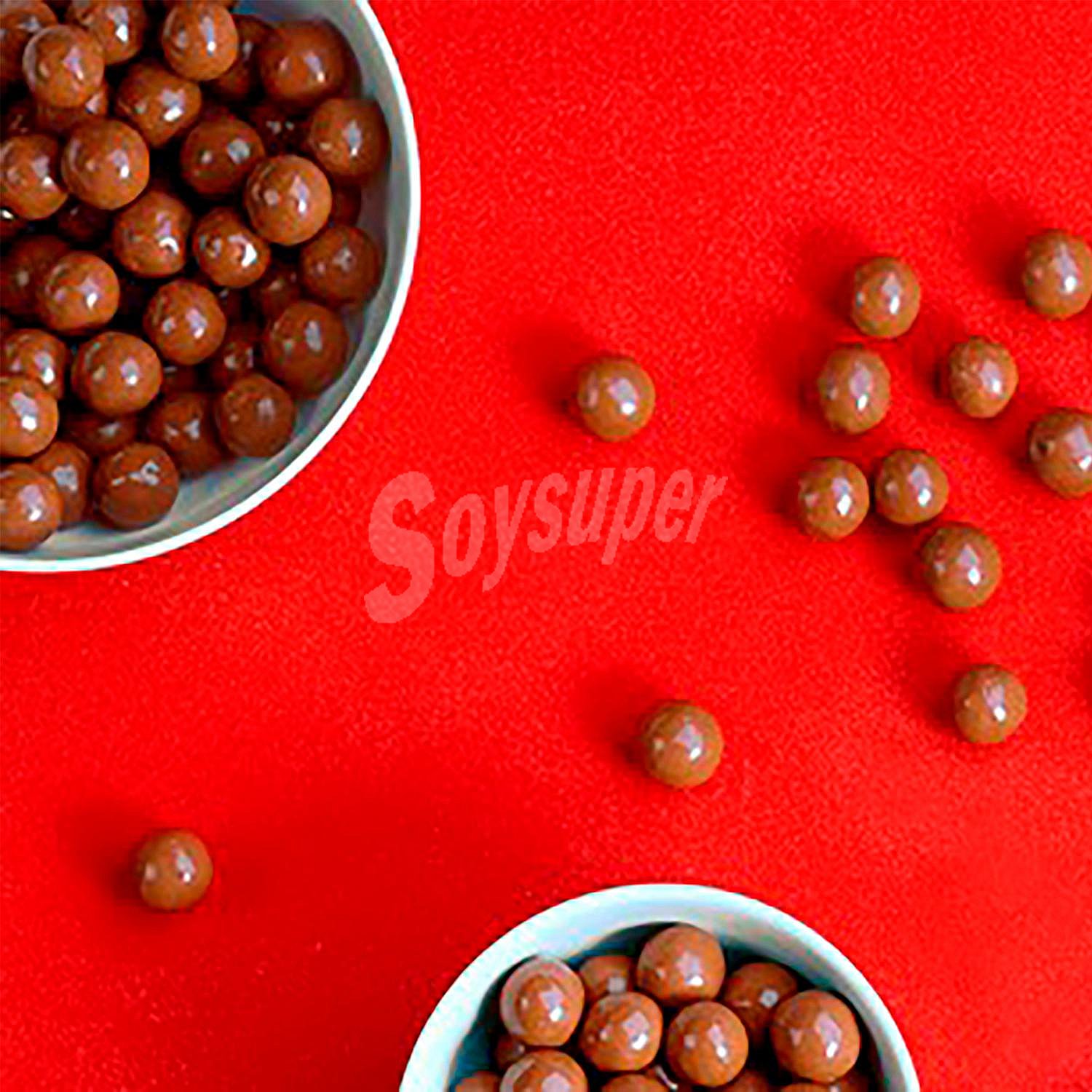 Mini bolitas de chocolate con leche relleno de leche malteada Funsize