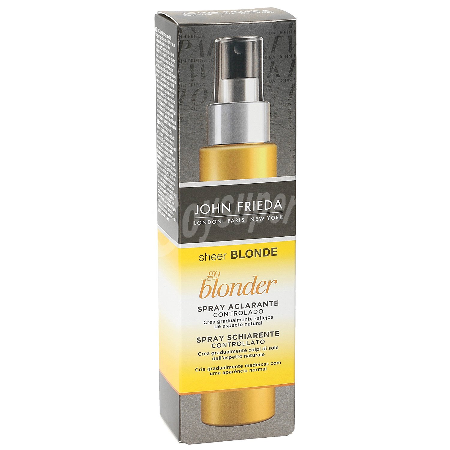 Sheer blonde spray aclarante controlado cabellos rubios