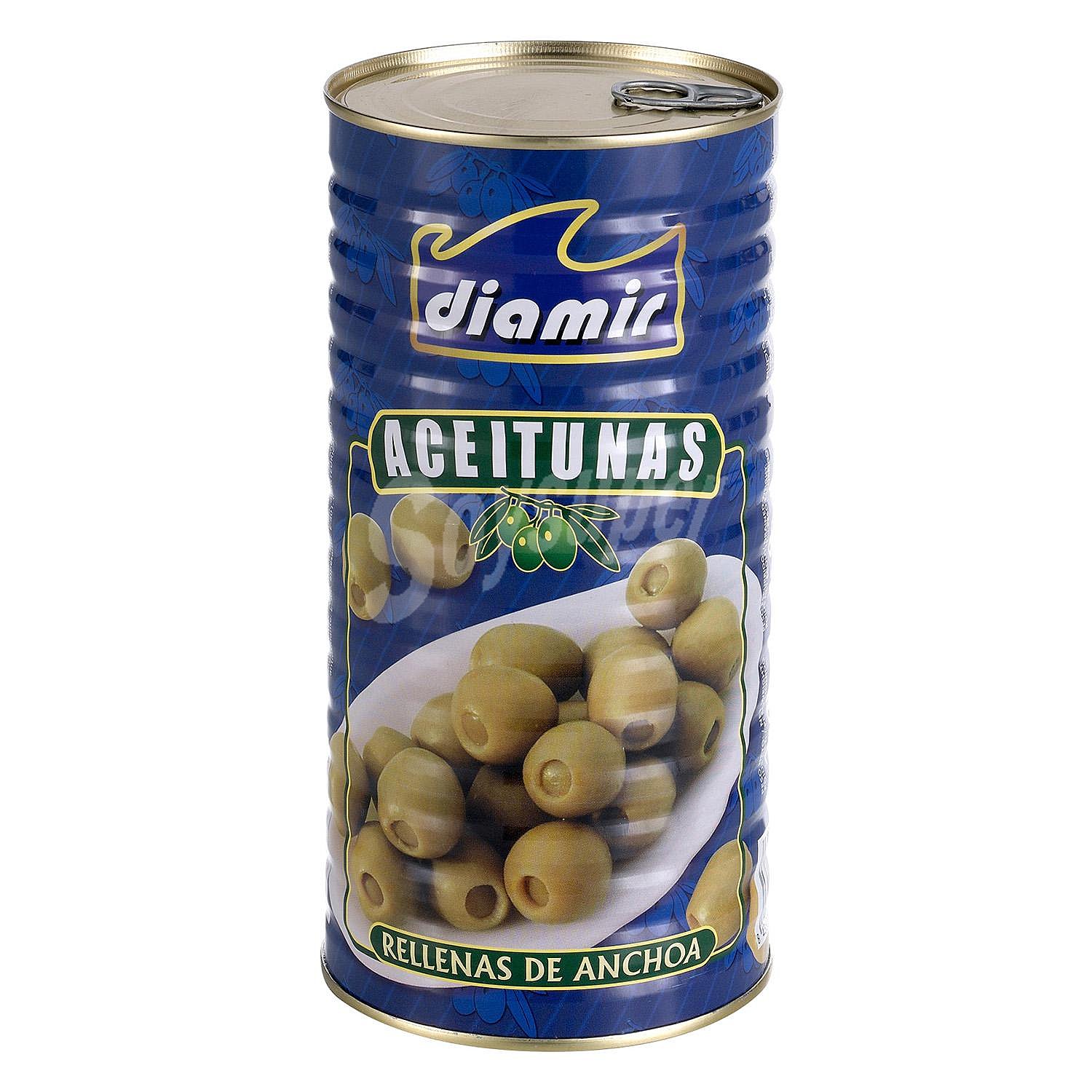 Aceitunas verdes rellenas de anchoa Diamir