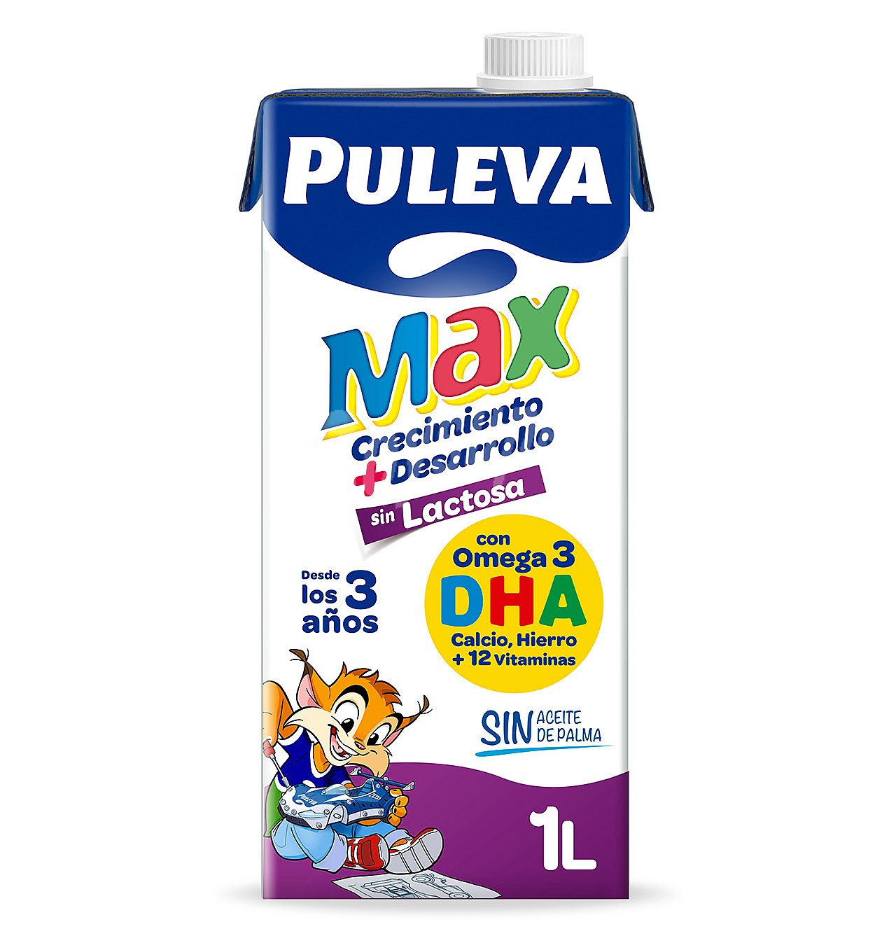 Preparado lácteo crecimiento y desarrollo Puleva Max sin gluten sin lactosa