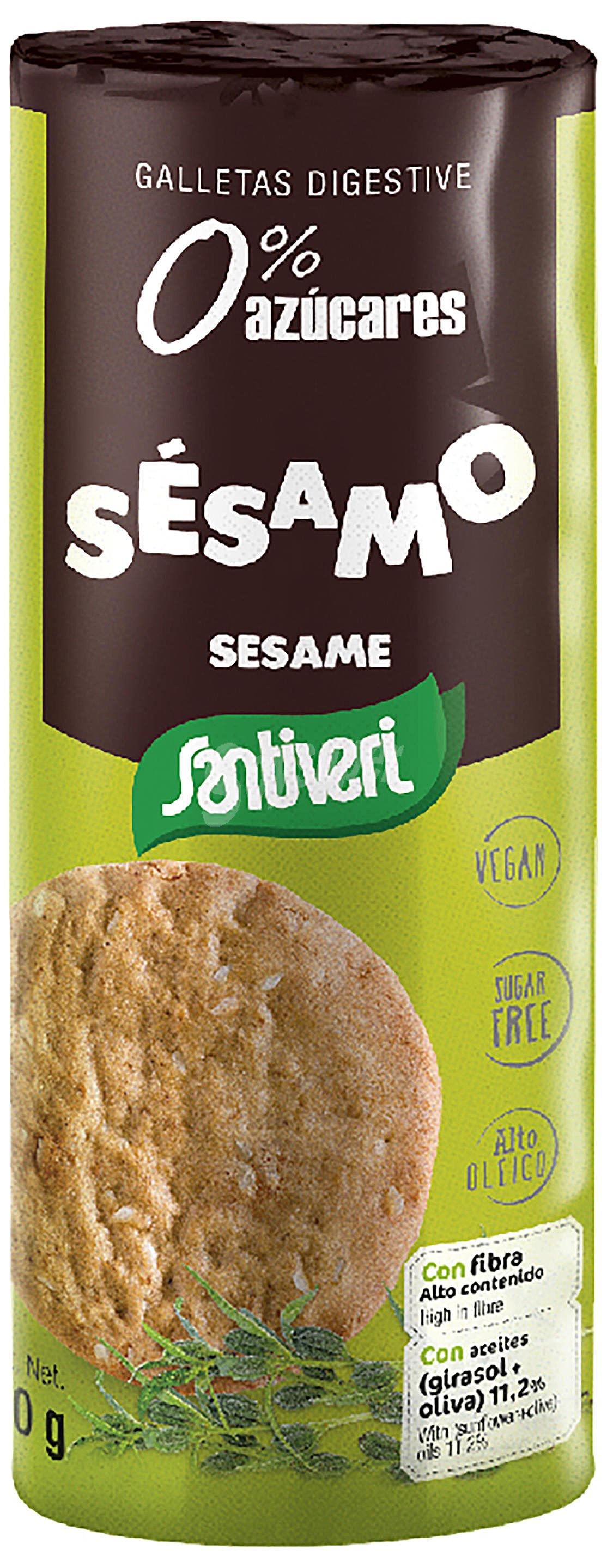 Galletas integrales con fructosa