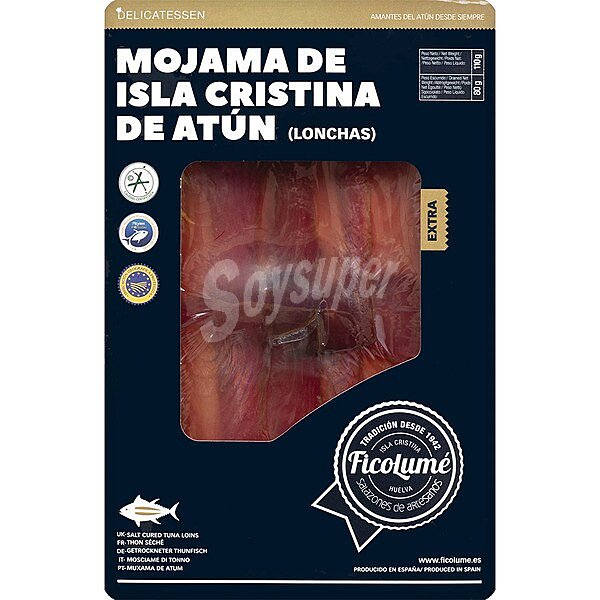 Mojama de atún de Isla Cristina en aceite estuche 80 g