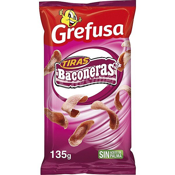 Tiras Baconeras snacks de maíz