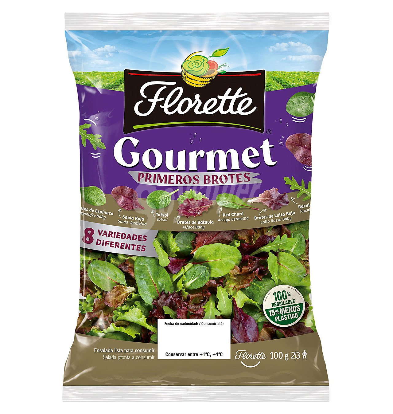 Ensalada gourmet 8 brotes Florette