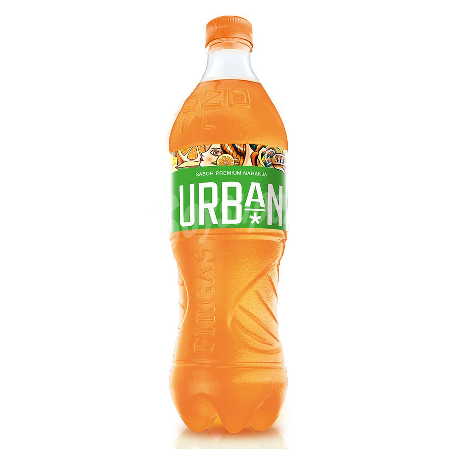 Urban refresco de naranja con gas