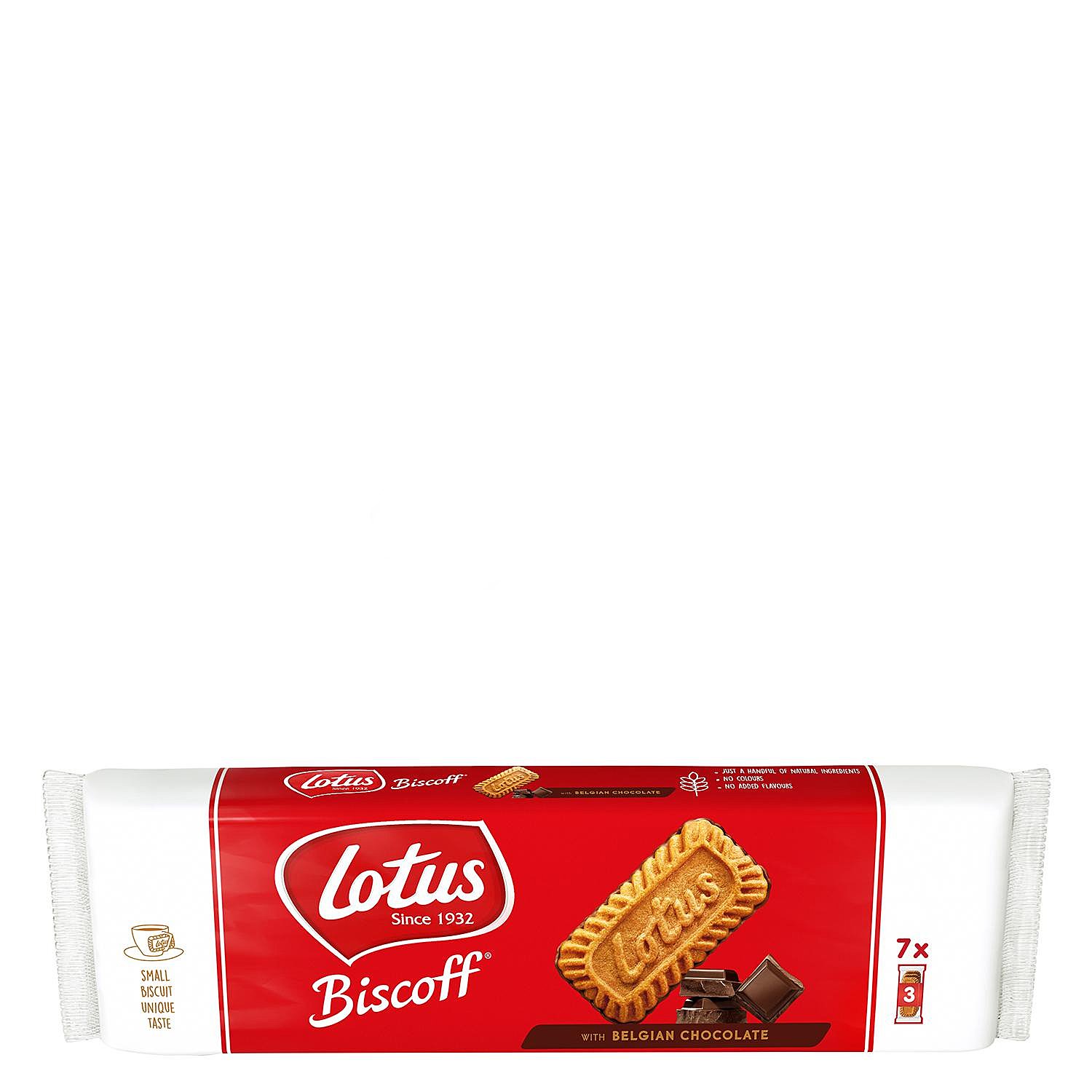 Biscoff galletas caramelizadas con chocolate belga 7 pack de 3 unidades