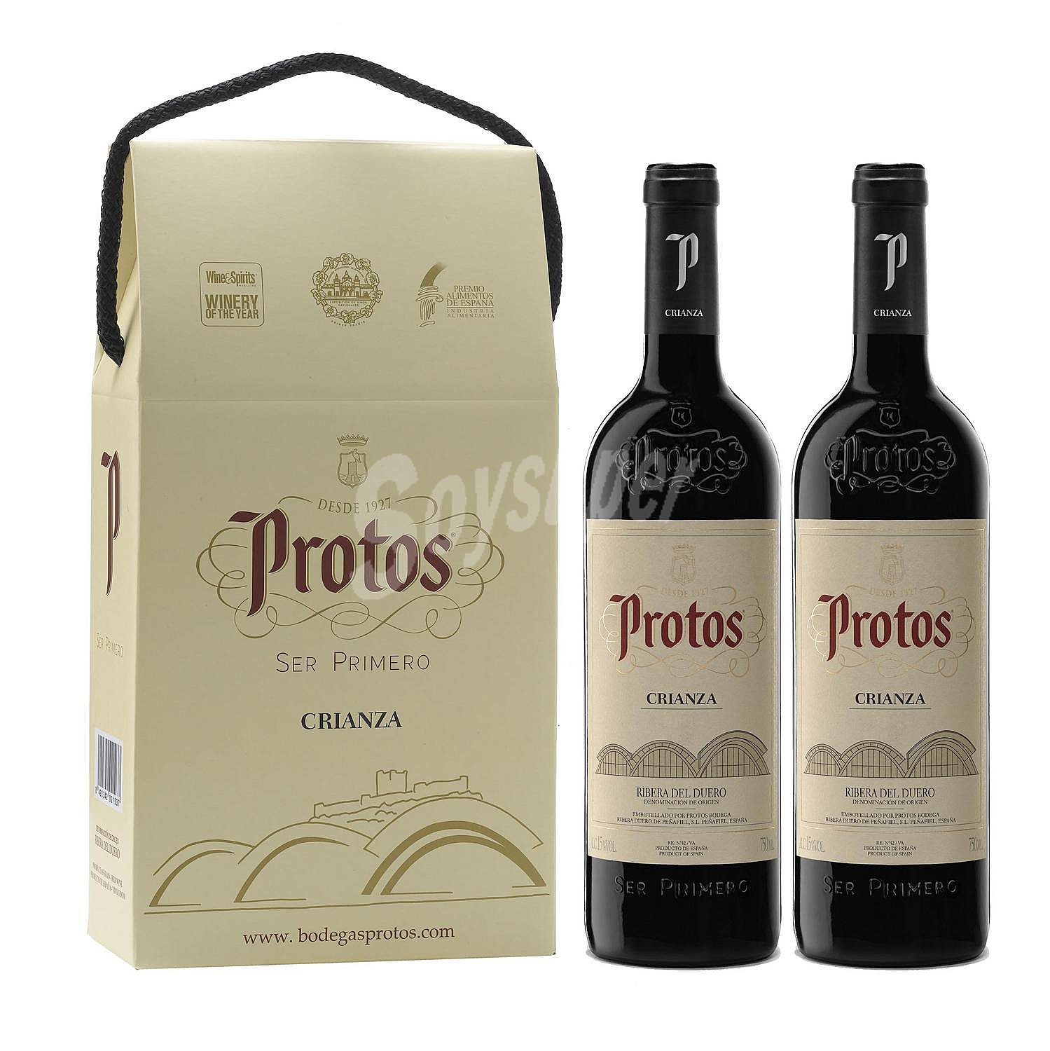 Estuche 2 Bot. Protos Tinto Crianza 2018