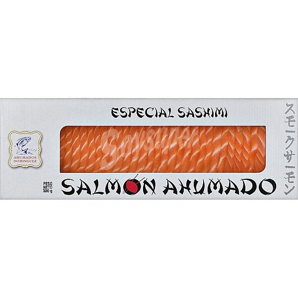 Salmón ahumado corte sashimi