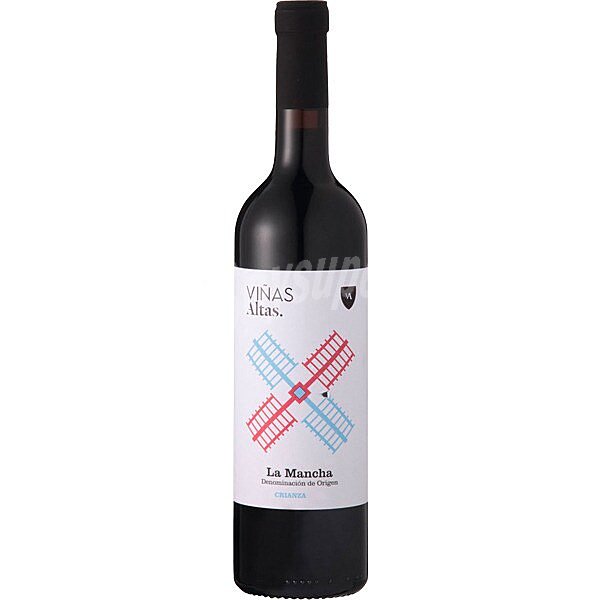 vino tinto crianza D.O. La Mancha elaborado para grupo El Corte Inglés 