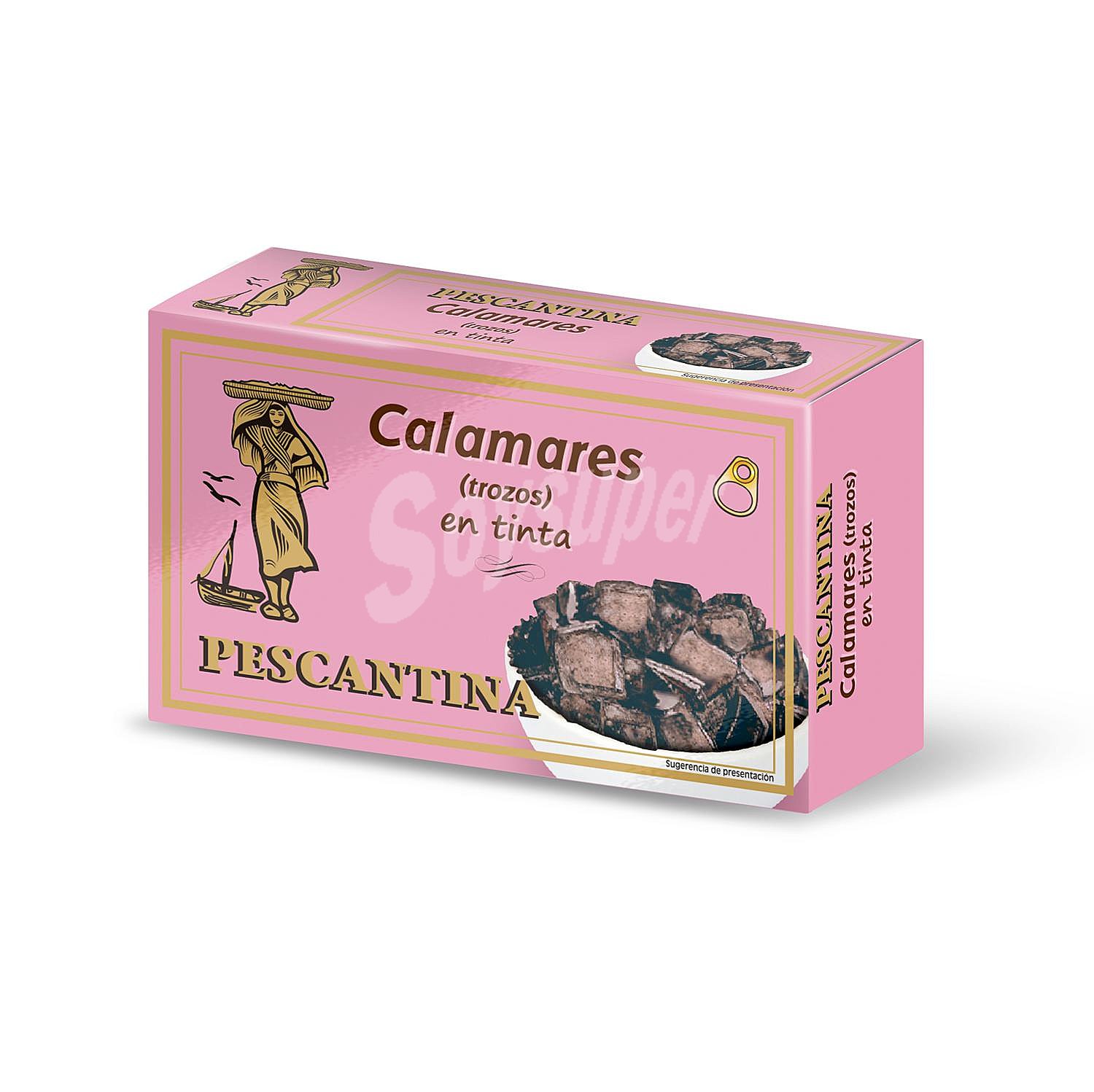 Calamares troceados en su tinta Pescantina sin gluten