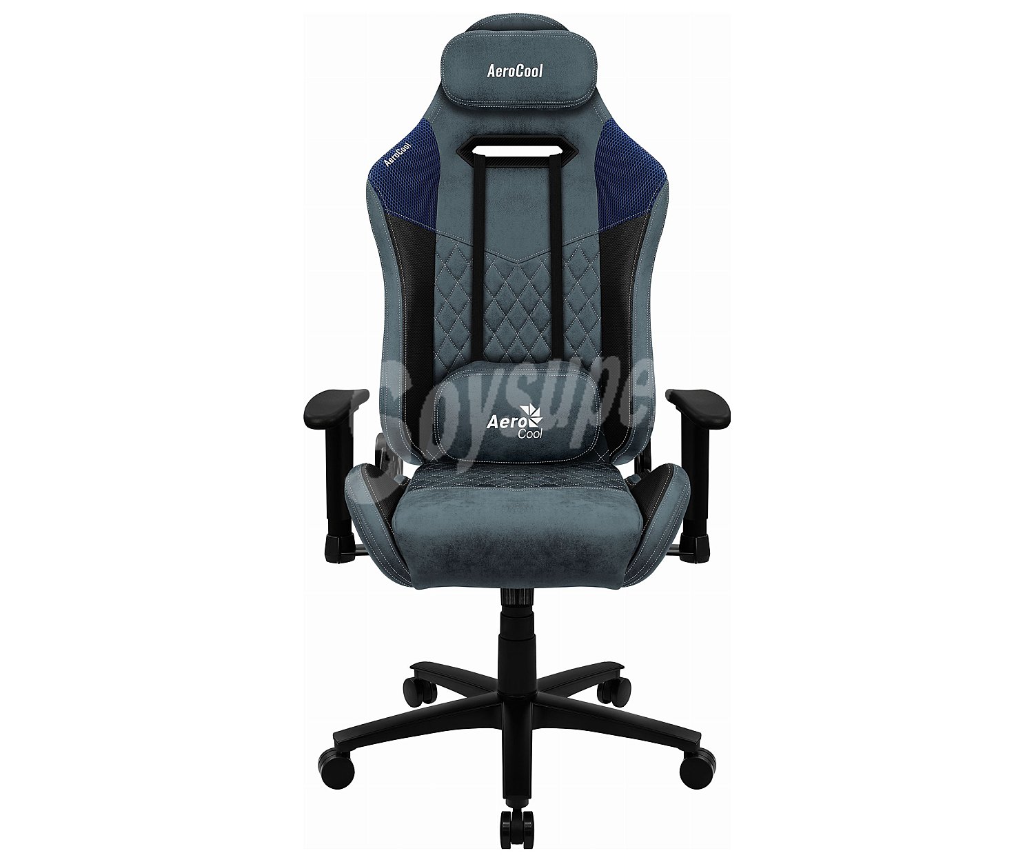 Silla gaming almohadilla lumbar, reclinable, regulación de altura Duke Stone