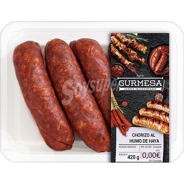 Chorizo al humo de haya tipo asturiano peso aproximado