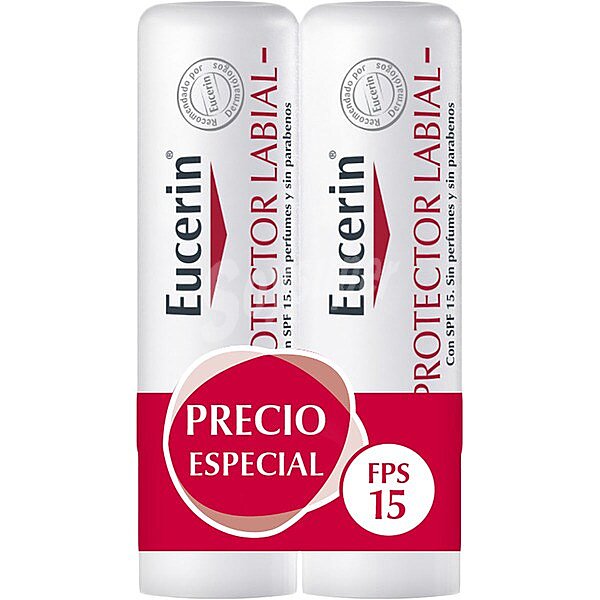 Protector labial para la piel sensible con dexapantenol y con vitamina E