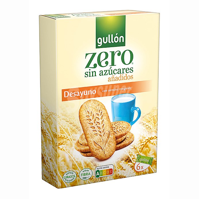 Galleta con cereales integrales con edulcorante sin azúcares añadidos zero