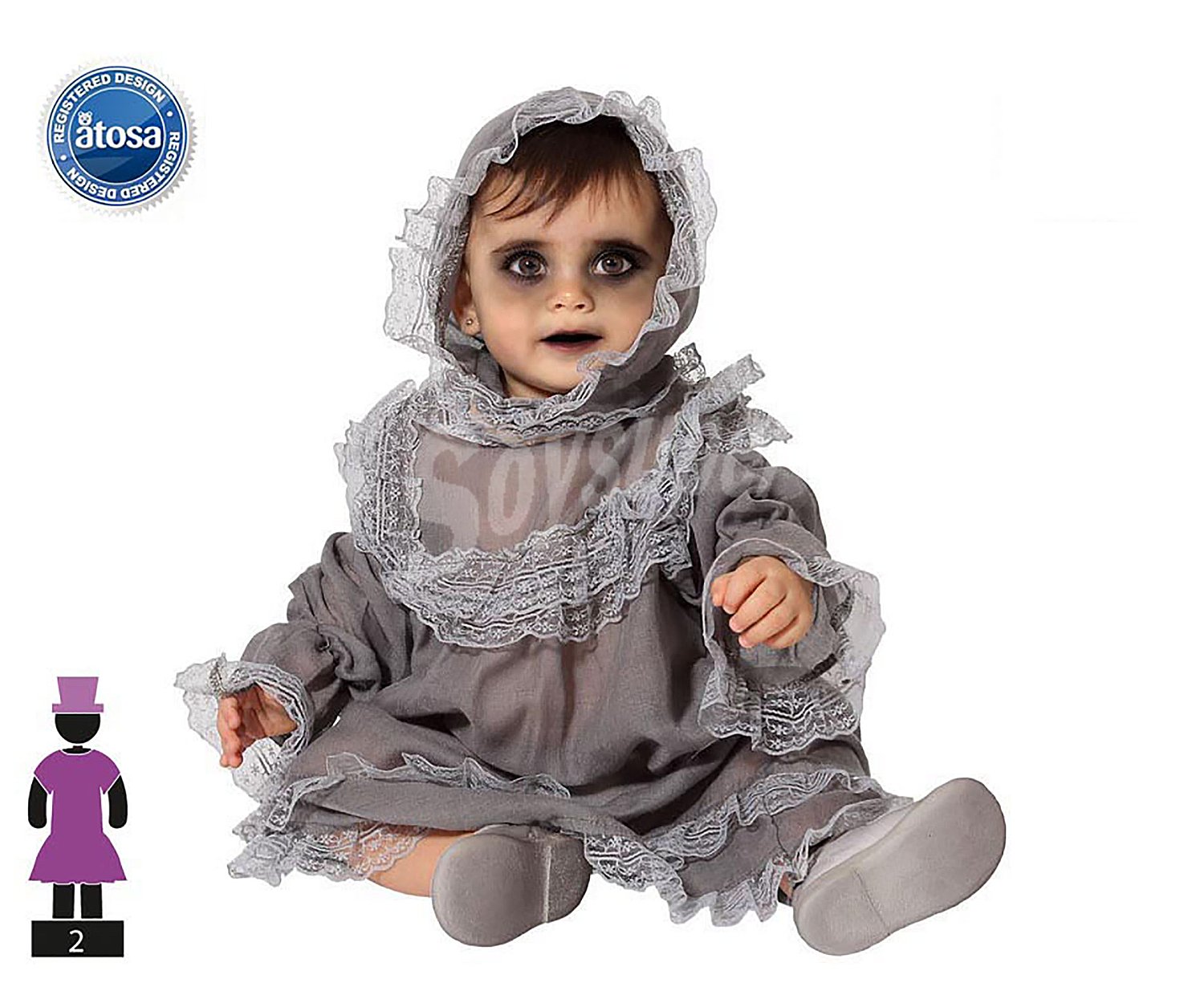 Disfraz de Halloween para bebé talla 12-24 meses atosa.