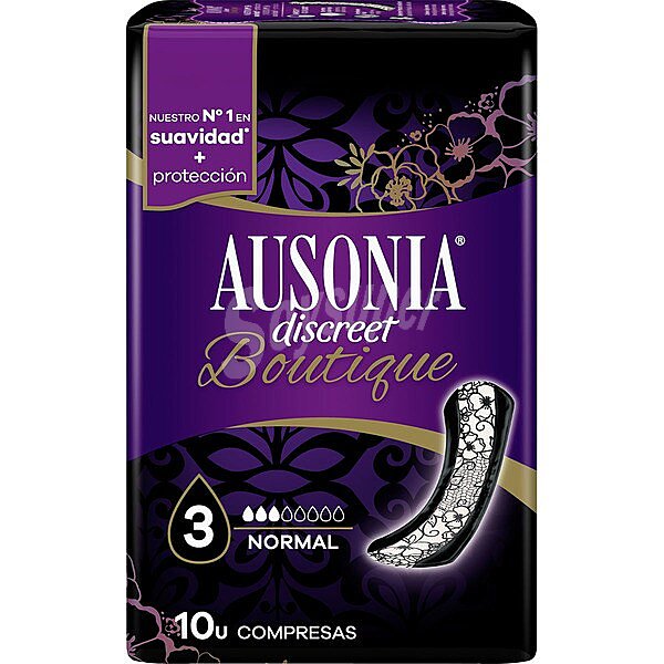 Compresas para incontinencia de orina normal discreet boutique Ausonia