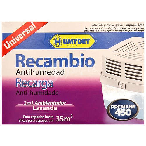 Humydry Recambio antihumedad con aroma limón humydry