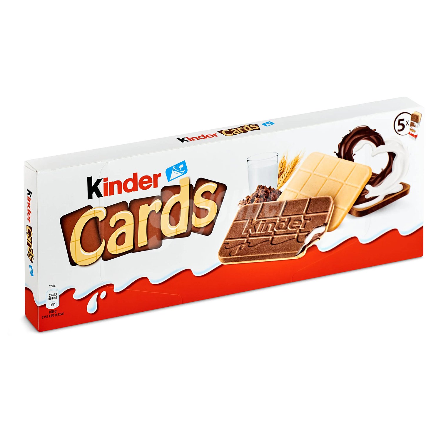 Galletas rellenas de cacao kinder cards