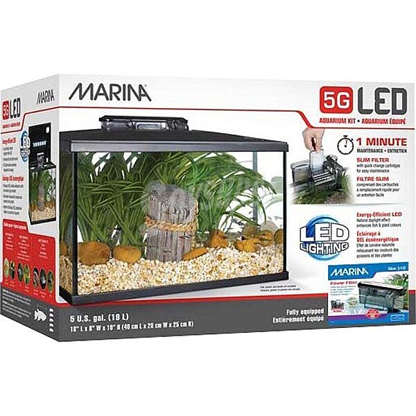 Kit acuario con led capacidad