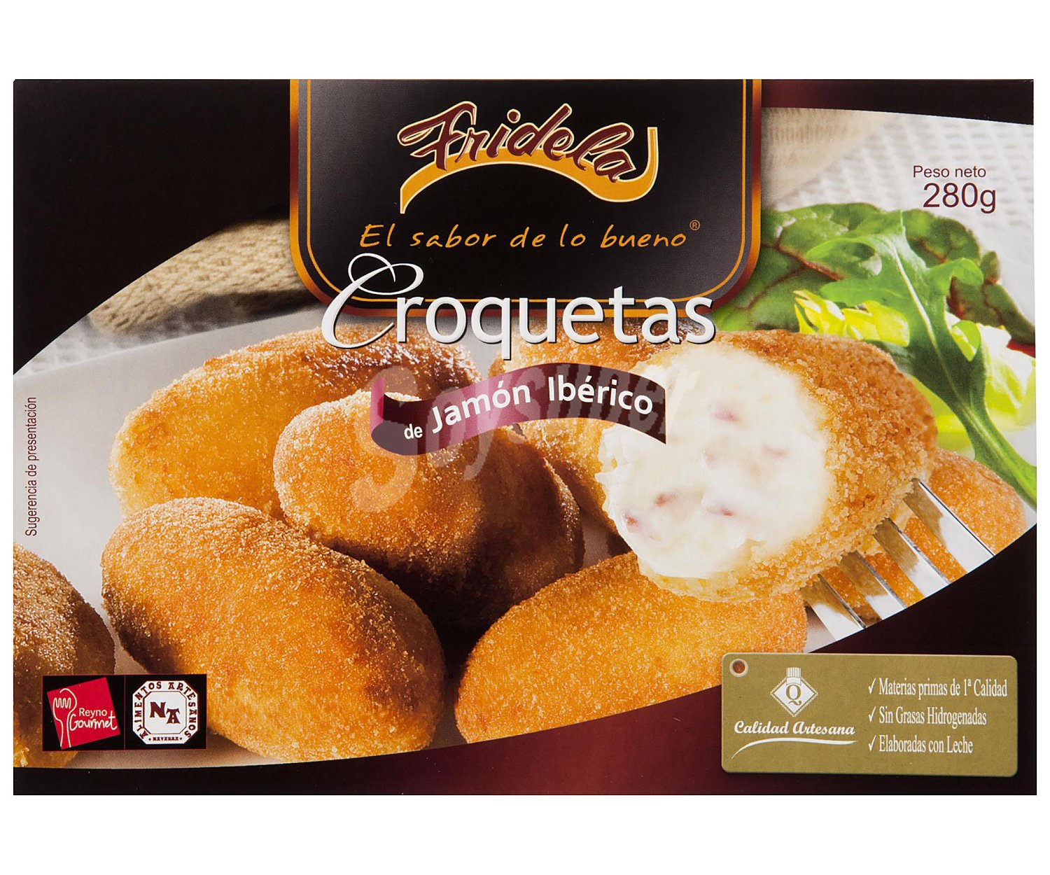 Croquetas congeladas con jamón ibérico