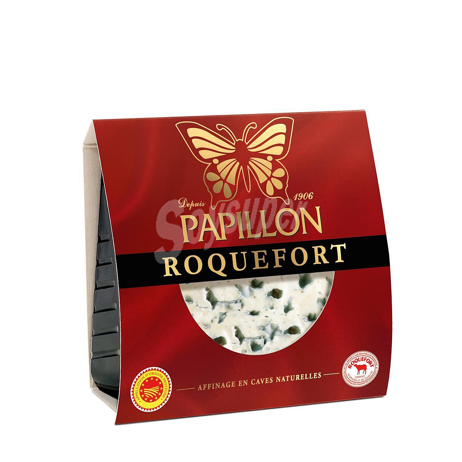 Queso roquefort de oveja elaborado con leche cruda DOP Aveyron-Francia 4 meses de maduración