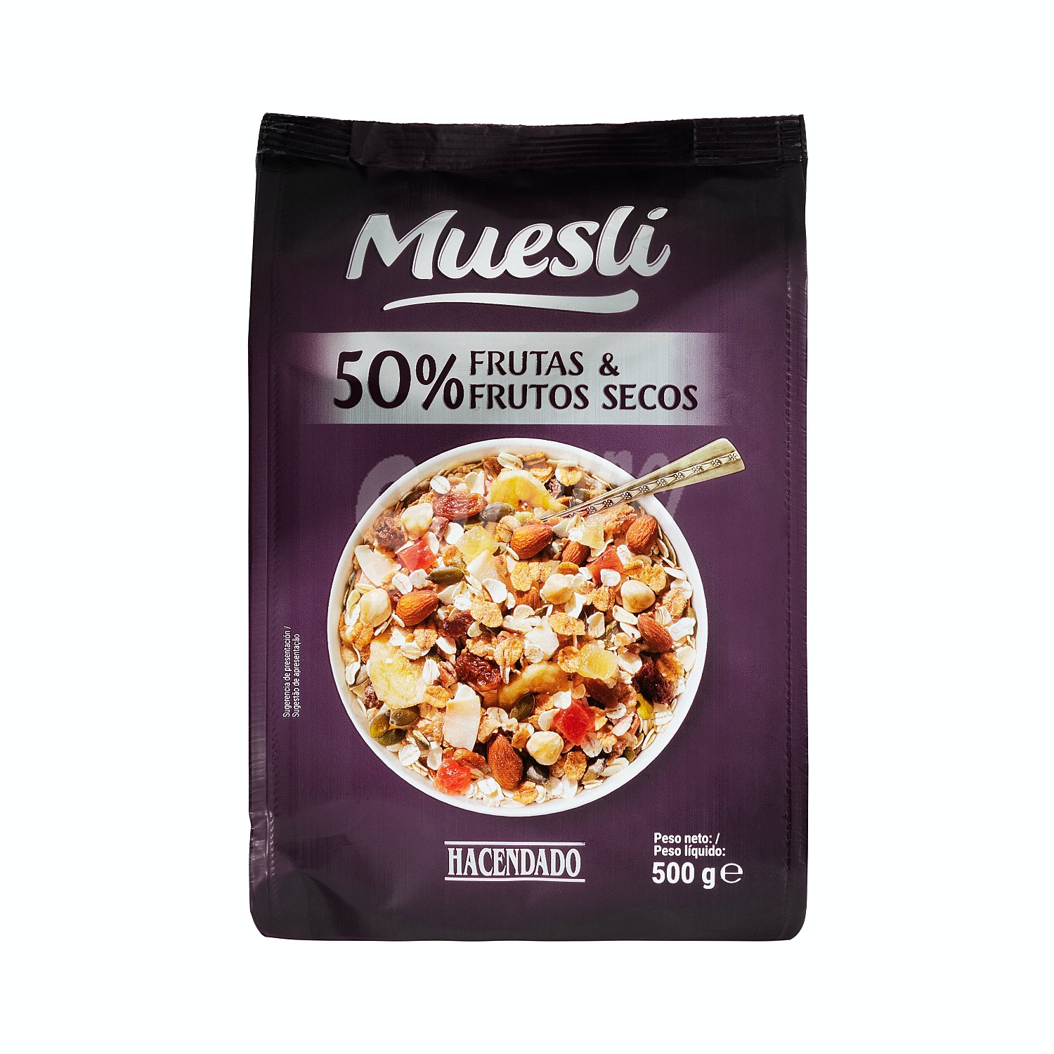 Cereal muesli 50% frutas y frutos secos