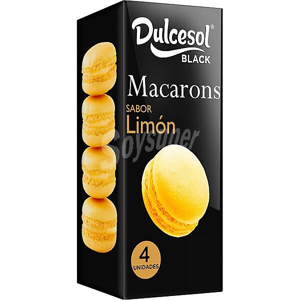 Macarons con sabor a limón