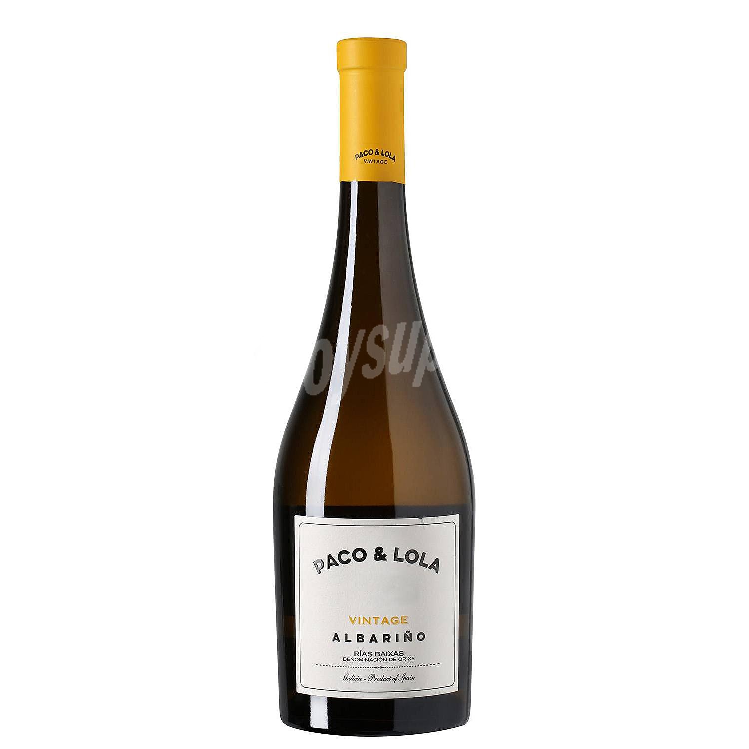 Vino blanco albariño Vintage DO Rías Baixas