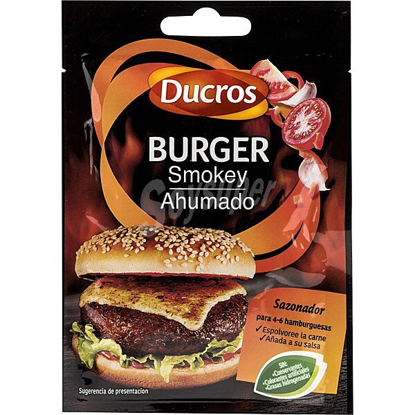 Sazonador ahumado para hamburguesas