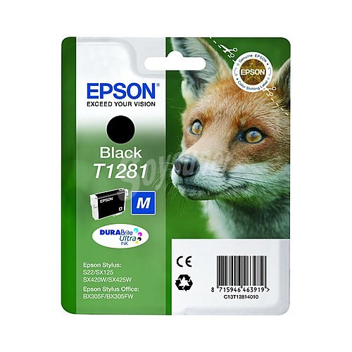 Cartucho de tinta epson T1281 negro