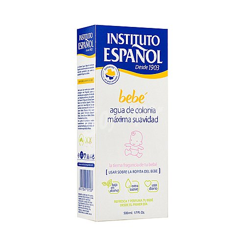 Instituto español Agua de colonia extra suave y baja en alcohol instituto español Bebé