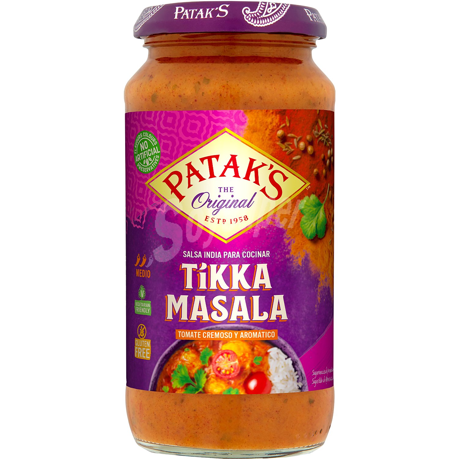 Salsa tikka masala frasco 450 gr