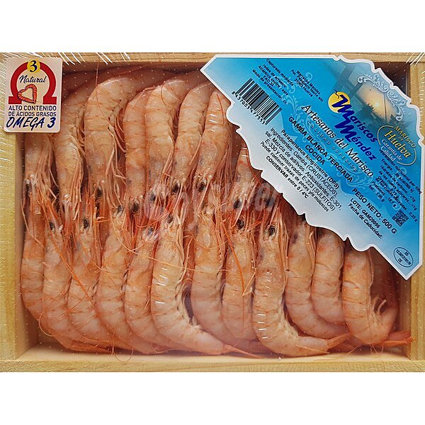 Gamba blanca cocida 100-120 pzas/kg