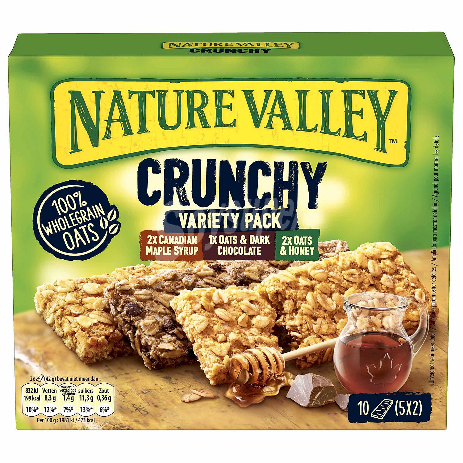 Barritas Crunchy Variety Nature Valley sin lactosa