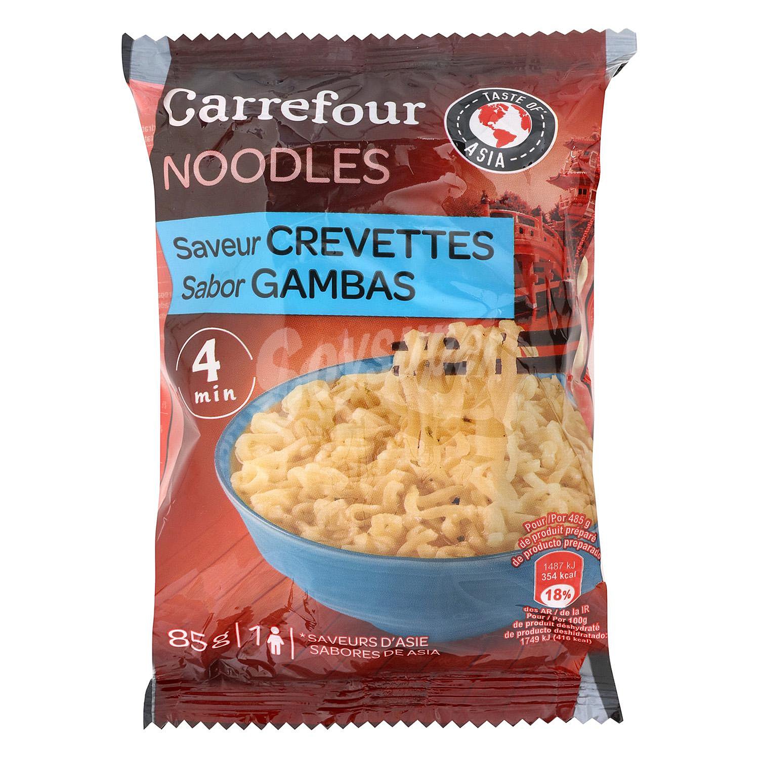 Noodles sabor a gamba Carrefour