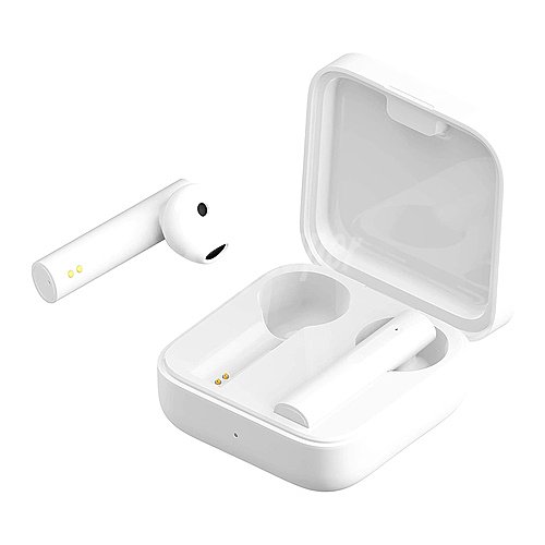 Auriculares bluetooth tipo intrauditivo xiaomi Mi True Wireless Earphones 2 Basic, control táctil, micrófono dual, autonomía hasta 20h, color blanco