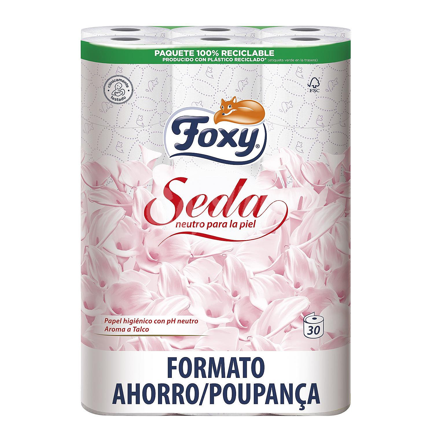 Papel higiénico 3 capas Seda Foxy