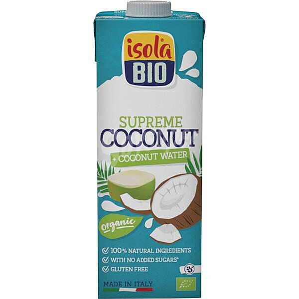 Bio Supreme bebida de coco sin azúcar ecológica y sin gluten