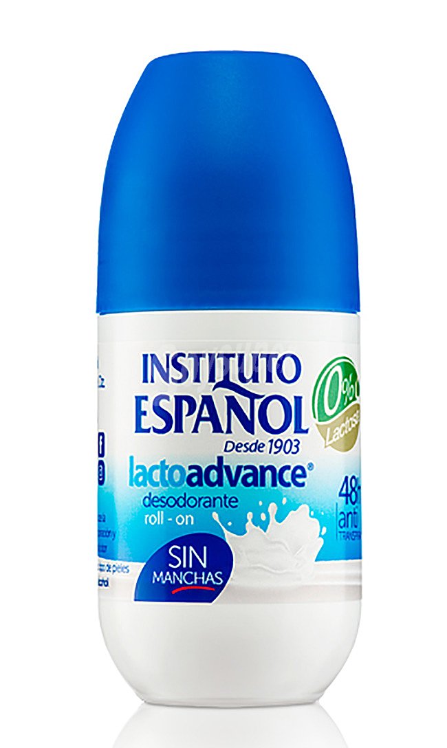 Instituto español Desodorante roll on para mujer, sin lactosa y con acción anti manchas instituto español Lactoadvance