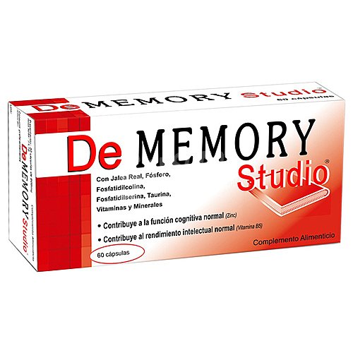 DE memory Complemento alimenticio que ayuda al normal rendimiento intelectual DE memory Studio ápsulas