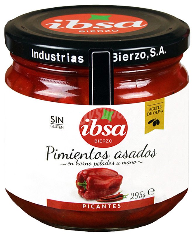 Pimientos asados picantes en horno