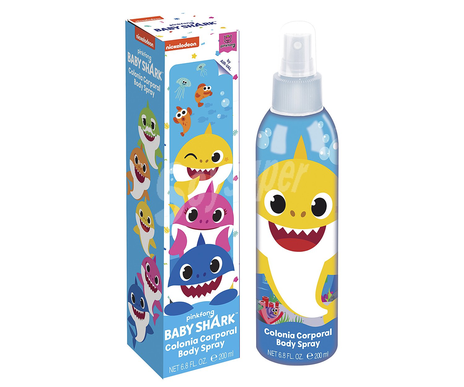 Colonia corporal infantil, con vaporizador en spray