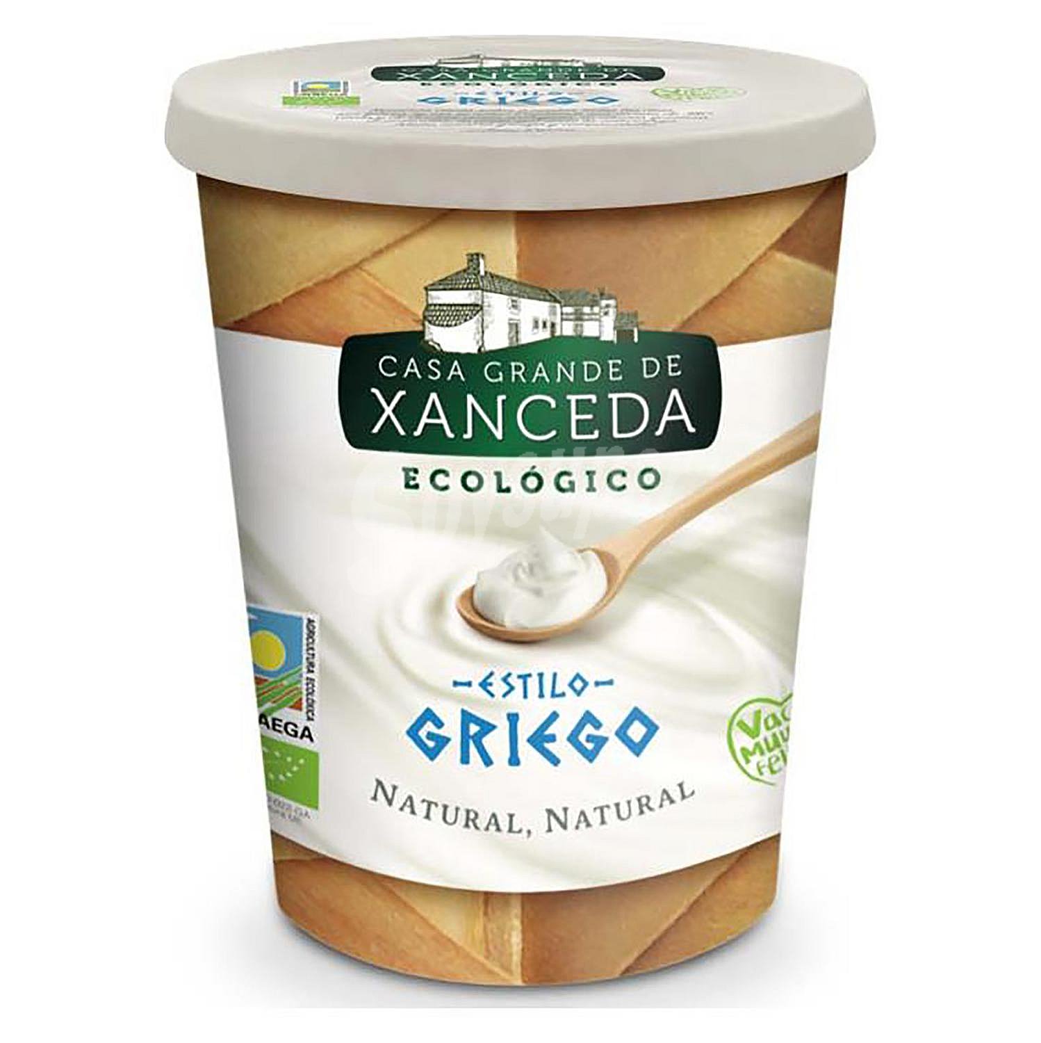 Yogur estilo Griego natural ecológico xanceda